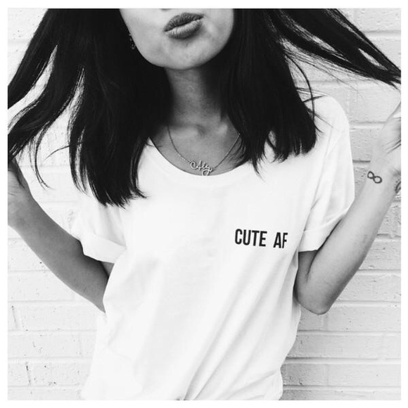 Jawbreaking Tops - “Cute AF” Jawbreaking Tee